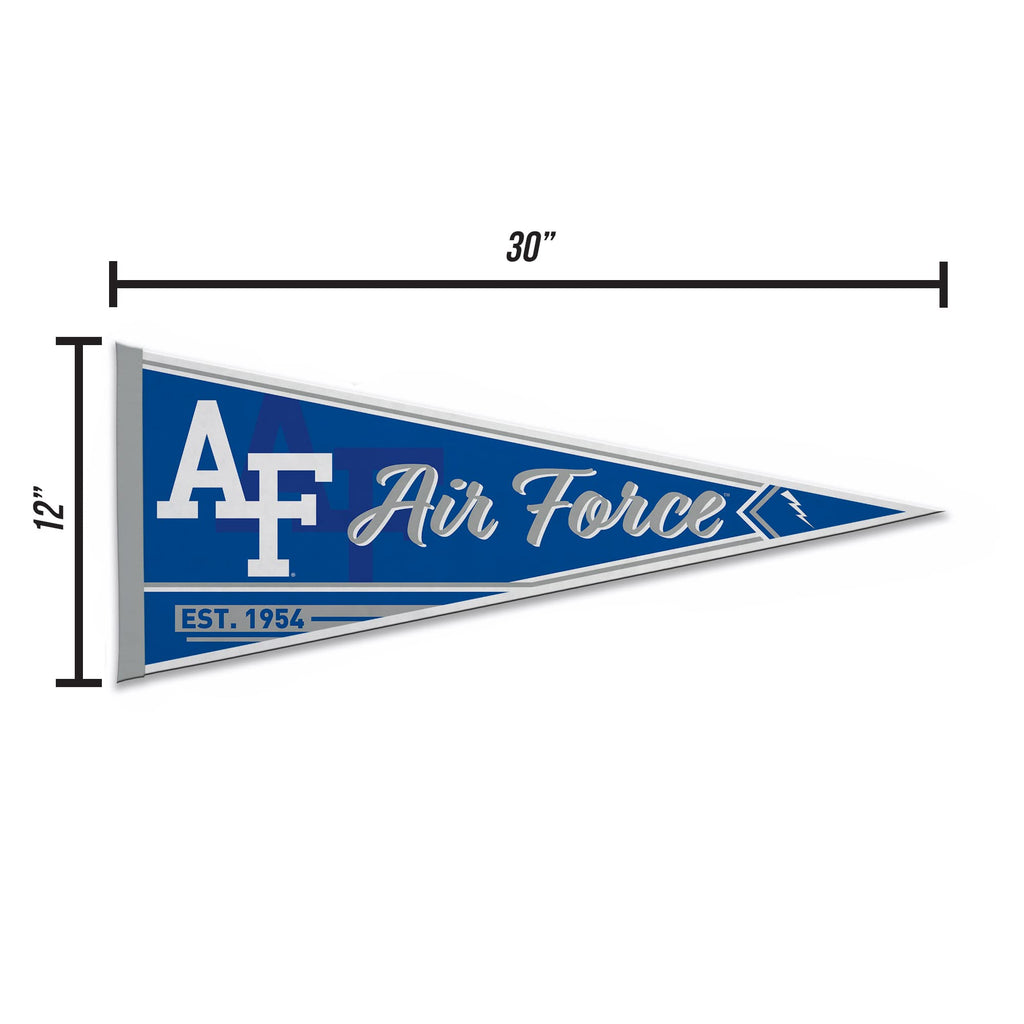 Rico Industries Ncaa Air Force Academy Falcons - Af Classic 12'' X 30'' Felt Wall D  Cor Pennant - Great For Home/Bed Room/Man C