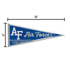 Rico Industries Ncaa Air Force Academy Falcons - Af Classic 12'' X 30'' Felt Wall D  Cor Pennant - Great For Home/Bed Room/Man C