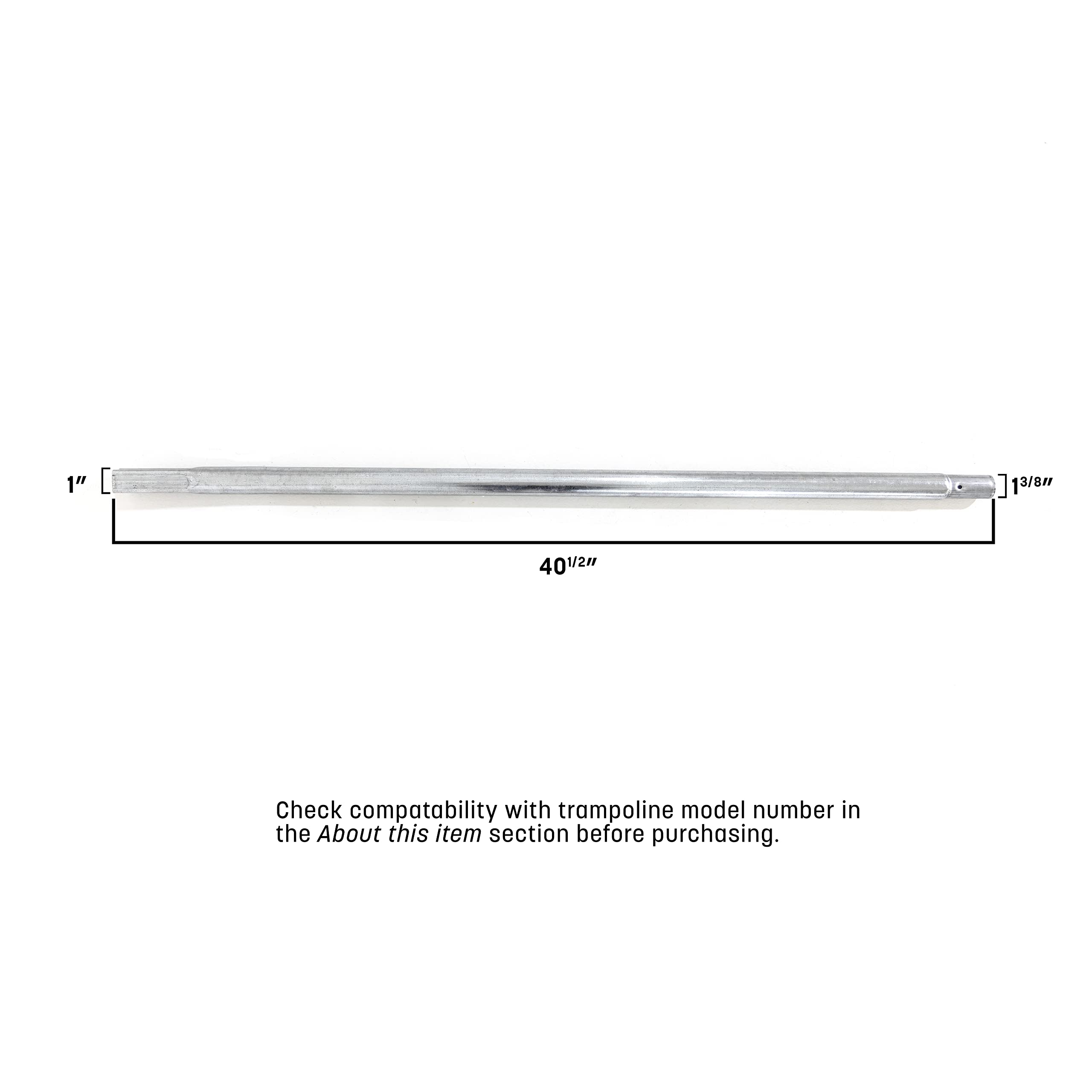 Skywalker Trampolines Lower Enclosure Straight Tube, Pack Of 2, Metal Color, Part #4201