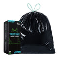 Triptips Portable Toilet Bags 20 Count Drawstring 8 Gallon Camping Toilet Bags Toilet Waste Bags Leak-Proof Toilet Liners, Trash