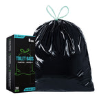 Triptips Portable Toilet Bags 20 Count Drawstring 8 Gallon Camping Toilet Bags Toilet Waste Bags Leak-Proof Toilet Liners, Trash