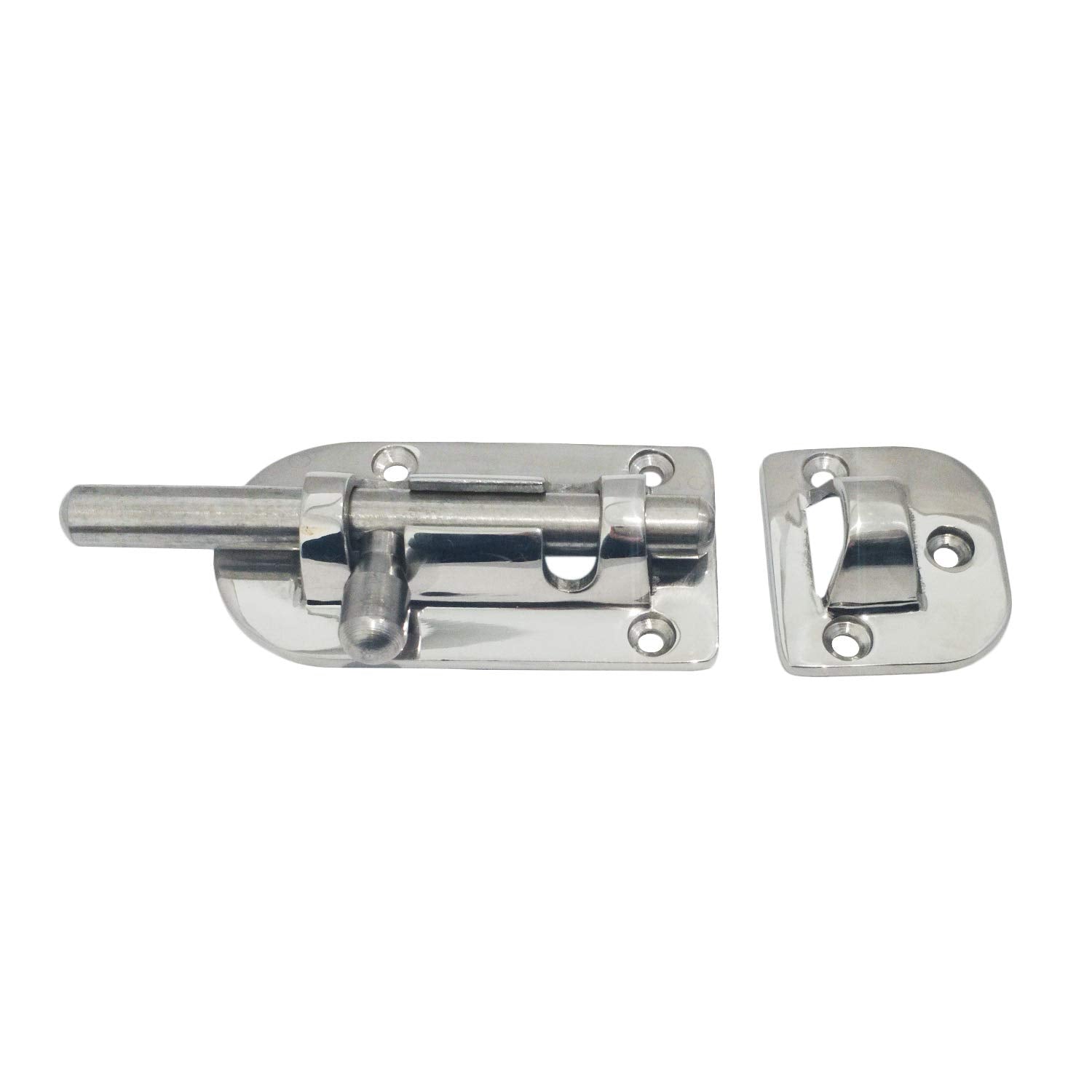 Nrc&Xrc Marine 316 Stainless Steel Heavy Duty 4-1/3'' Long Locker Latch Slide Barrel Bolt For Marine Boat Window/Door/Hatch