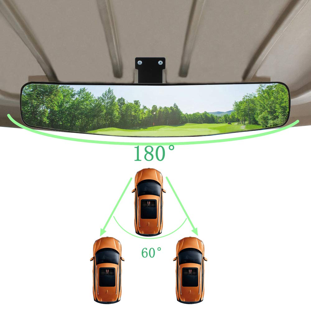Wlood Golf Cart Side Mirror And Central Mirror (Golf Cart View Mirrors)