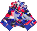 Under Armour Boys F9 Novelty Football Gloves, (400) Royal/Royal/Red, Medium