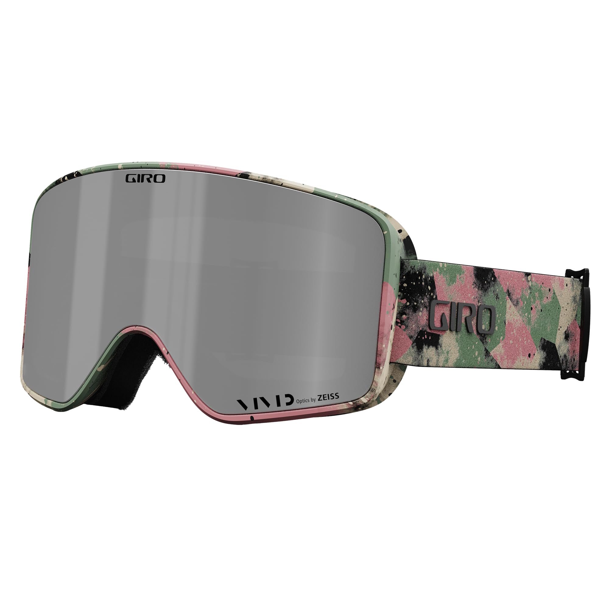 Giro Method Ski Goggles - Snowboard Goggles for Men, Women and Youth - Green Marble Strap with Vivid Onyx/Vivid Infrared Lenses