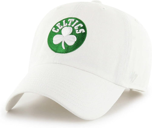 47 Nba Unisex Clean Up Adjustable Hat Cap - One Size (Us, Alpha, One Size, Boston Celtics White)