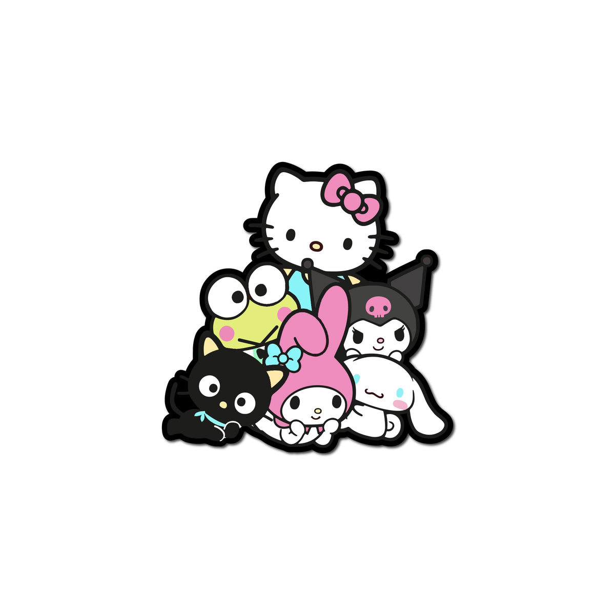 95MILES GARMENTS Wooden Hello Kitty Fridge Magnets for Home Office Kitchen Refrigerator Door Stylish Decor Souvenir Gift (L x H 