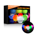 ILYSPORT Glow Golf Balls, Led Light Up Night Golf Balls Glow in the Dark (6 Colors Pack)