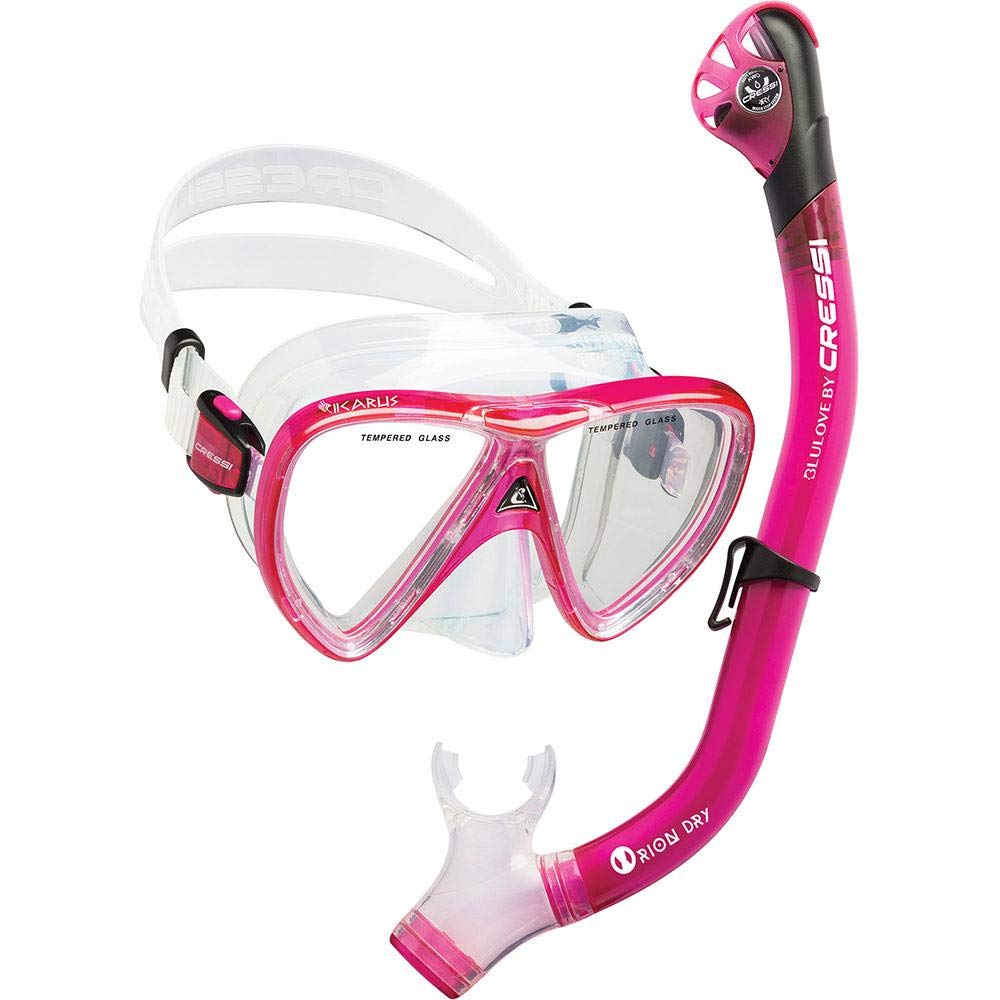 Cressi Bonete Pro Dry Set, Translucent Pink, S/M