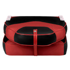 Leader Accessories A Pair Of Elite Low/High Back Folding Fishing Boat Seat (2 Seats) (Red/Charcoal/Black)