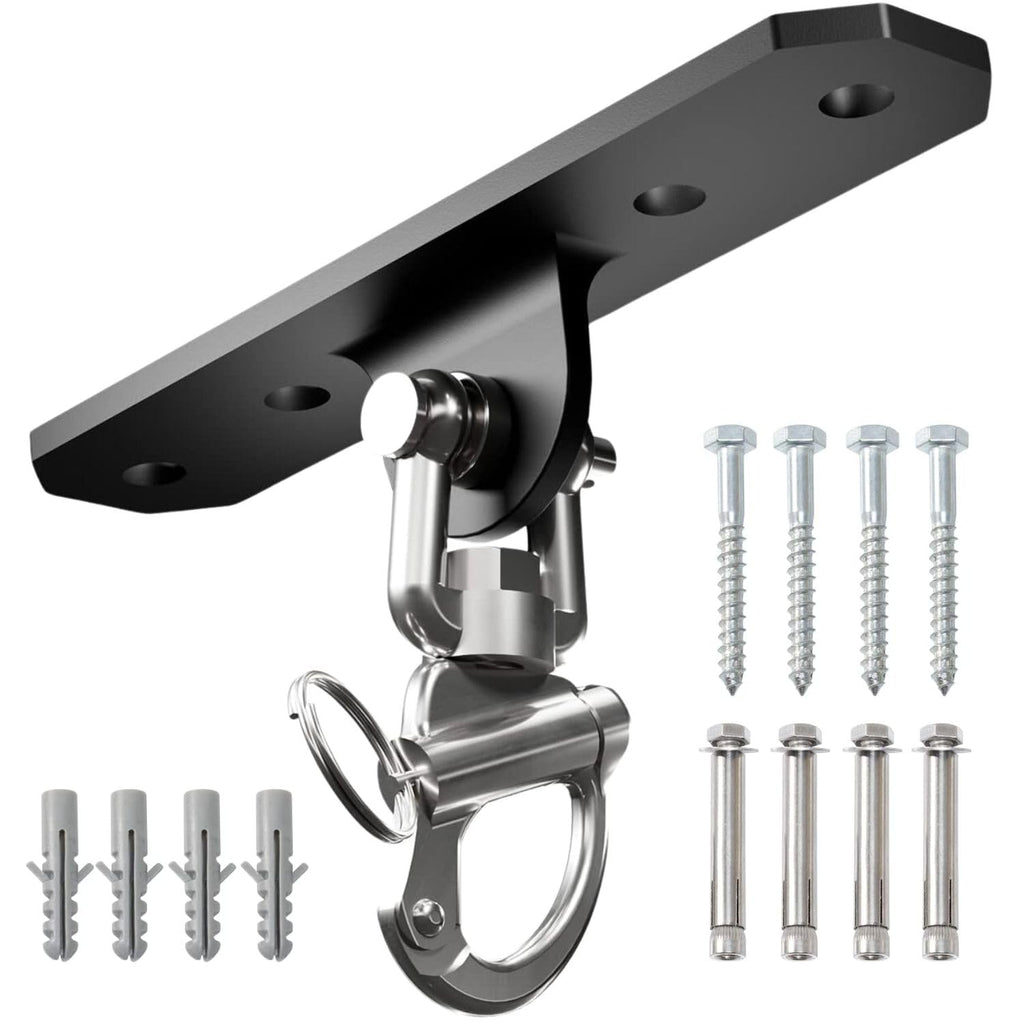Yes4All Wall Ceiling Mount Hook 360 Rotation, 600 Lbs Capacity Punching Bag Hangers, Heavy Bag Mount For Yoga, Chair, Boxing Bag