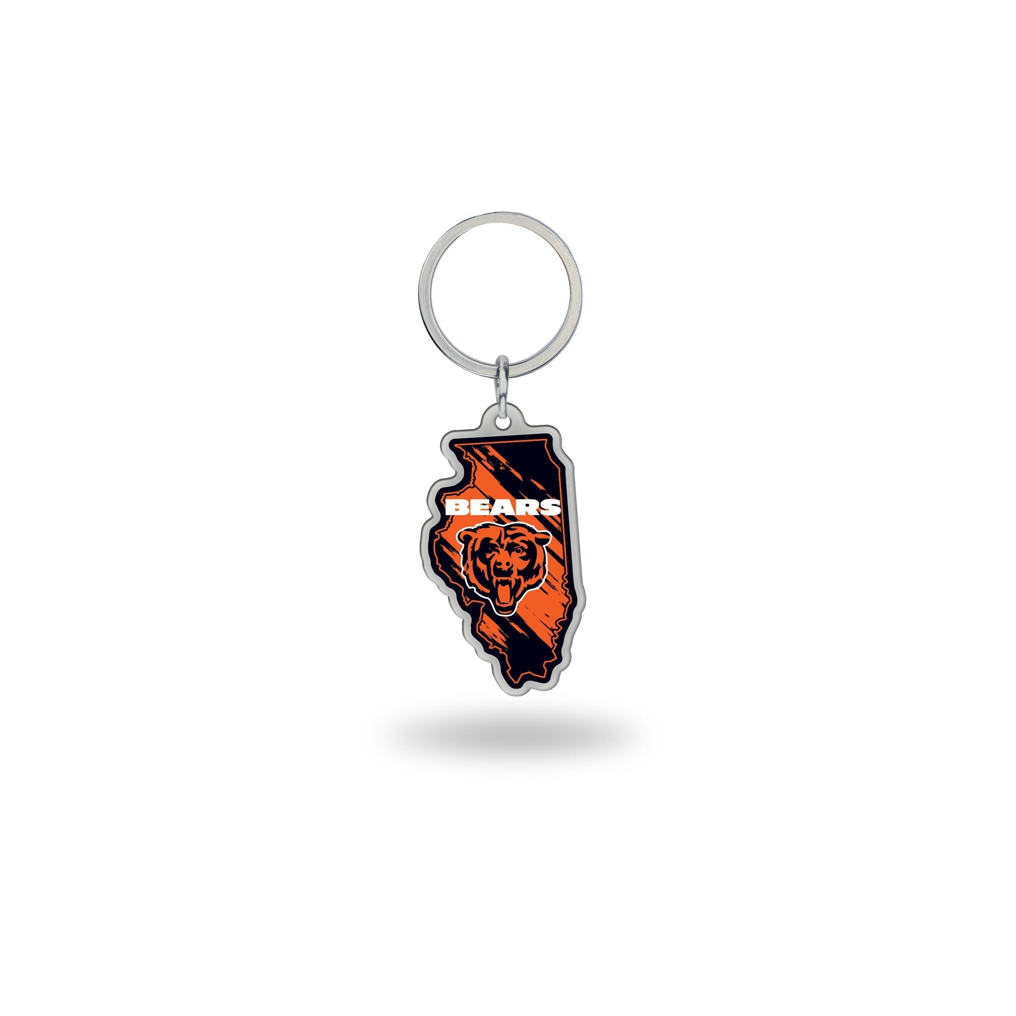 Rico Industries NFL Chicago Bears State Shape Keychain