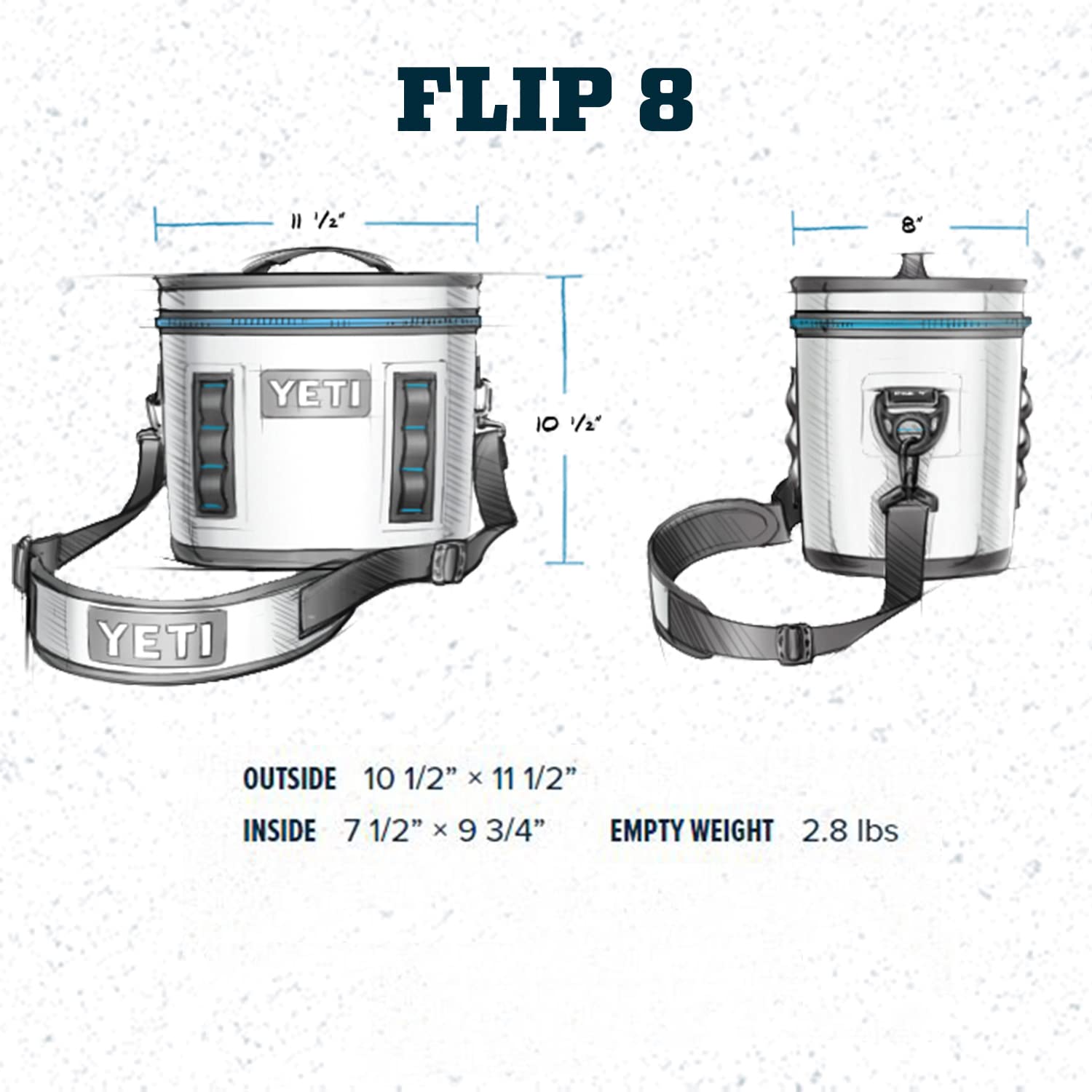 YETI Hopper Flip 8 Portable Soft Cooler, Canopy Green