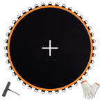 Jumptastic Trampoline Mat Replacement, Trampoline Mat(Mat Dia:161In) Fits 15 Ft Frame, With 96 V-Rings Fits 6.5 Inch, Reinforce,