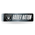 Rico Industries NFL Football Las Vegas Raiders Metal Street Sign 4 x 15 Home D  cor - Bedroom - Office - Man Cave