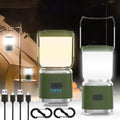 Portable Camping Lantern Rechargeable -4inch, 2000LM LED Camping Lights Lantern with Redlight&20Hours Runtime& Stepless Dimming,