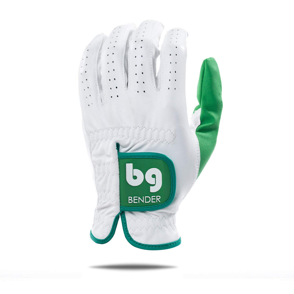 Bender Gloves Womens Elite Cabretta Golf Glove (Green, Large)