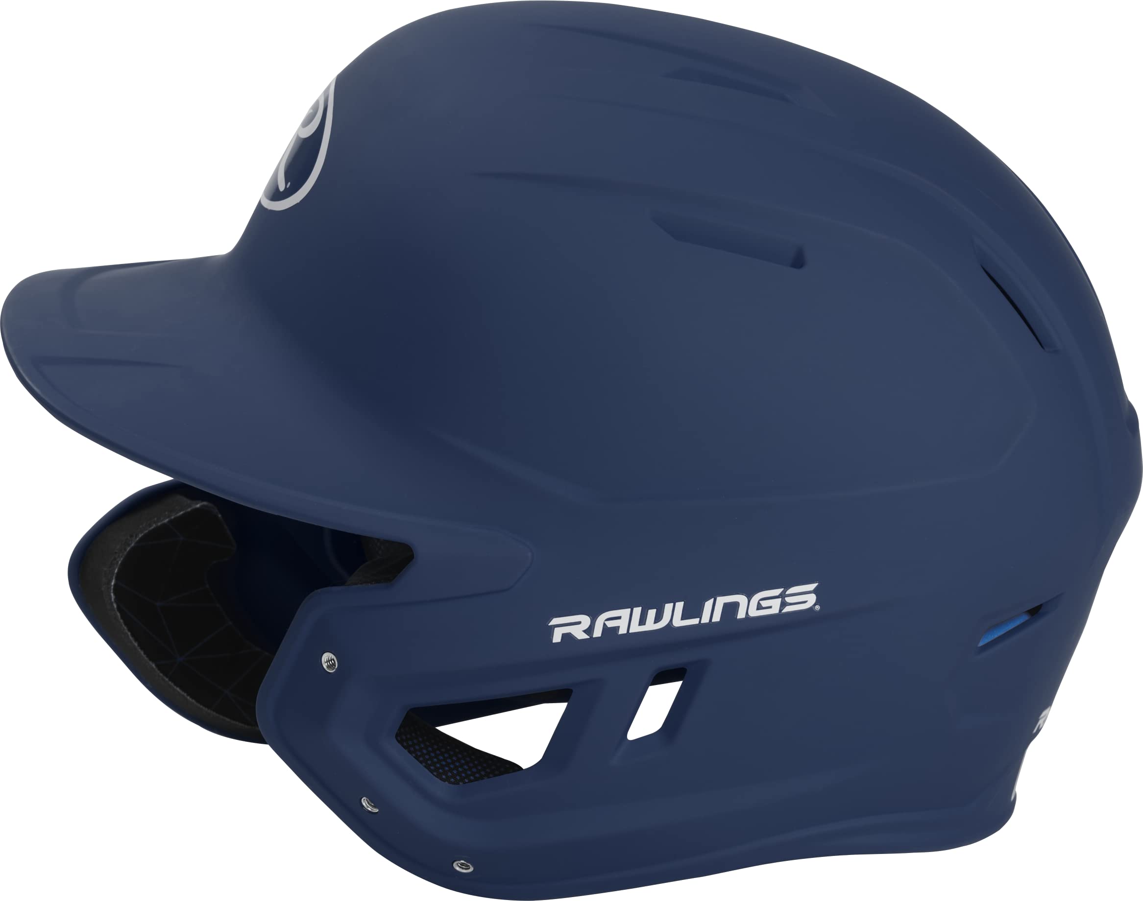 Rawlings 2022 Mach 1-Tone Matte Baseball Batting Helmet W/Lhb Adjext, Junior, Matte Navy