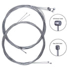 Yakamoz 2-In-1 Universal Bike Bicycle Shift Derailleur Cable & Brake Cable Housing Replacement Kit For Moutain Road Bike Cycling