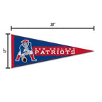 Rico Industries Nfl Football New England Patriots Retro 12'' X 30'' Felt Wall D  Cor Pennant - Great For Home/Bed Room/Man Cave