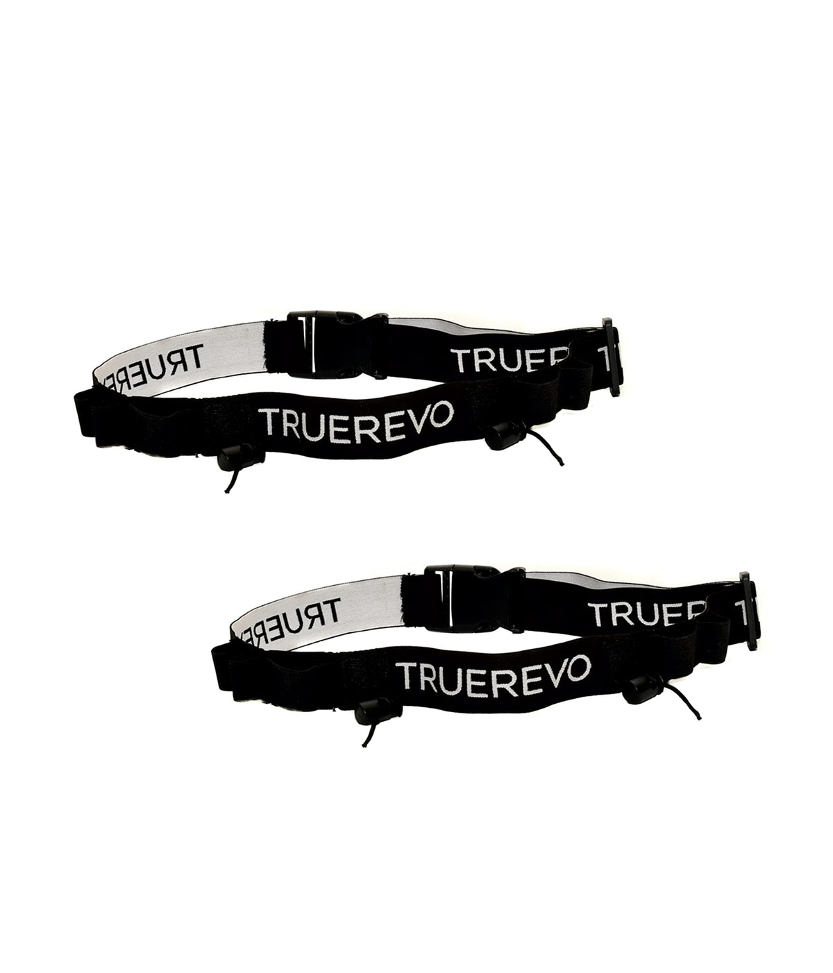 TRUEREVO Adjustable Bib Holder Belt with Gel and Bottle Holder 6 Loops Running Waist Belt for Marathon and Triathlon Accessories