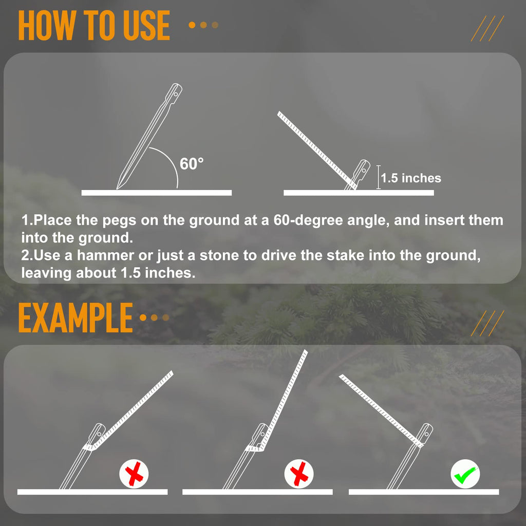 Grassman 16 Pack Tent Stakes, 7075 Aluminium Tent Pegs, Heavy Duty Lightweight Ground Pegs, Durable And Safe Metal Camping Spike