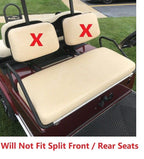 Huskey Parts Company 2Pcs Brown Golf Cart Seat Cover Diamond Stitching For Club Car Ds 2000.5-2013, Marine Grade Vinyl, Custom F