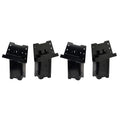 Hme High-Strength Welded Construction Durable Multi-Use Platform Brackets 4 Pack - For Use With Hunting Blinds, Play Sets, Tree