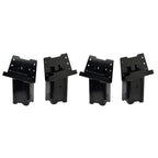 Hme High-Strength Welded Construction Durable Multi-Use Platform Brackets 4 Pack - For Use With Hunting Blinds, Play Sets, Tree