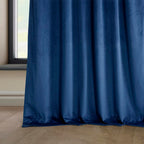 Hpd Half Price Drapes Heritage Plush Velvet Curtains For Bedroom  Living Room 50 X 84, Vpyc-198604-84 (1 Panel) Pisces Blue