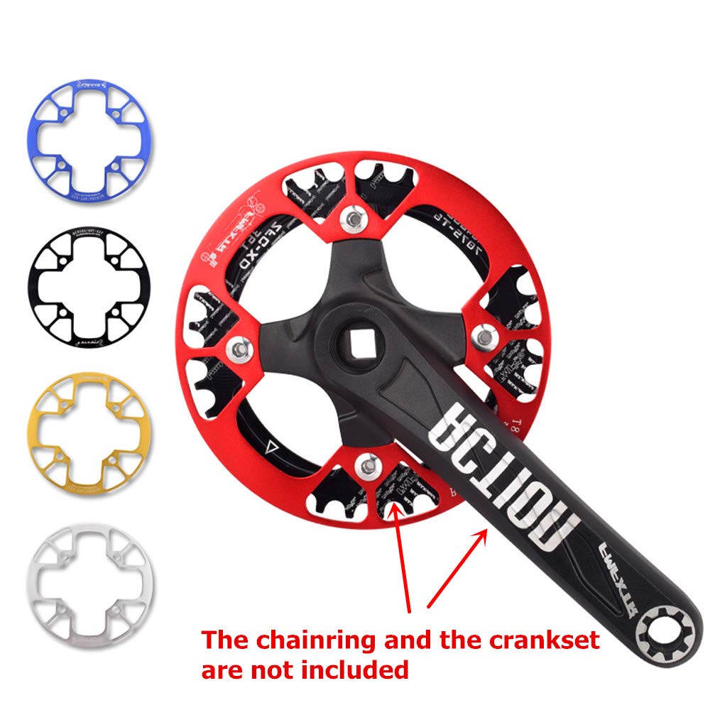 Upanbike Montain Bike Chainring Guard 104 Bcd Aluminum Alloy Chain Ring Protector Cover For 32~34T 36~38T 40~42T Chainring Sproc