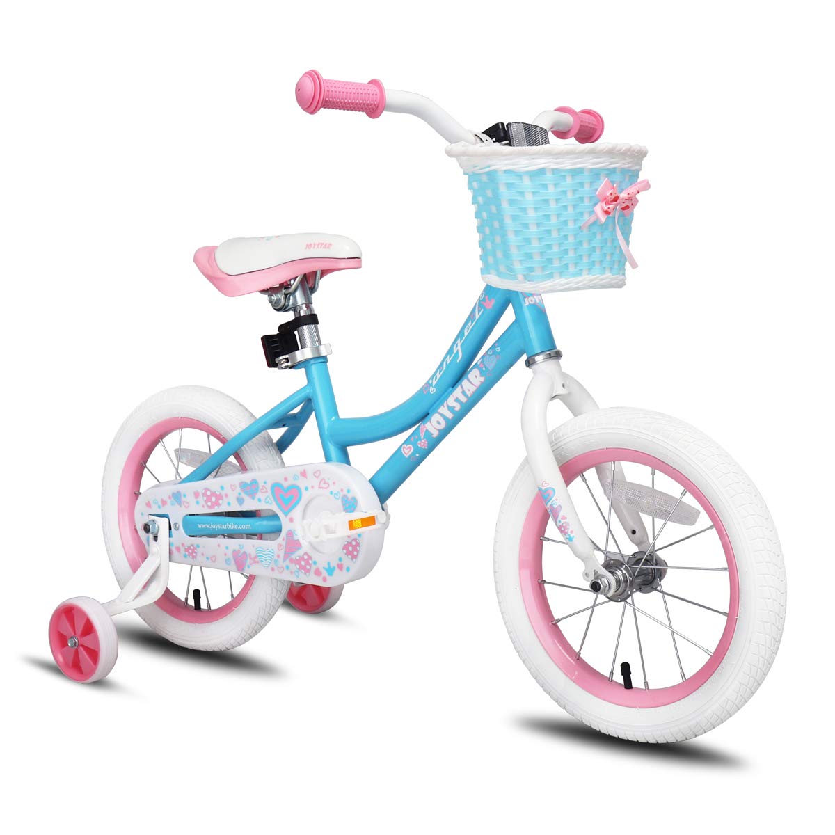 Joystar 16 Inch Girls Bike Toddler Bike For 4 5 6 7 Years Old Girl 16'' Kids Bikes For Ages 4-7 Yr With Training Wheels And Bask