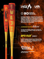 Easton | 2025 | Hype FIRE Baseball Bat | USA | -5 Drop | 2 5/8 Barrel | 32 inch