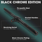 Yes4All Lat Cable Attachment, Tricep Press Down Bar With Diamond Knurl Handle, Support Up To 880 Lbs (Black - Rotating Straight