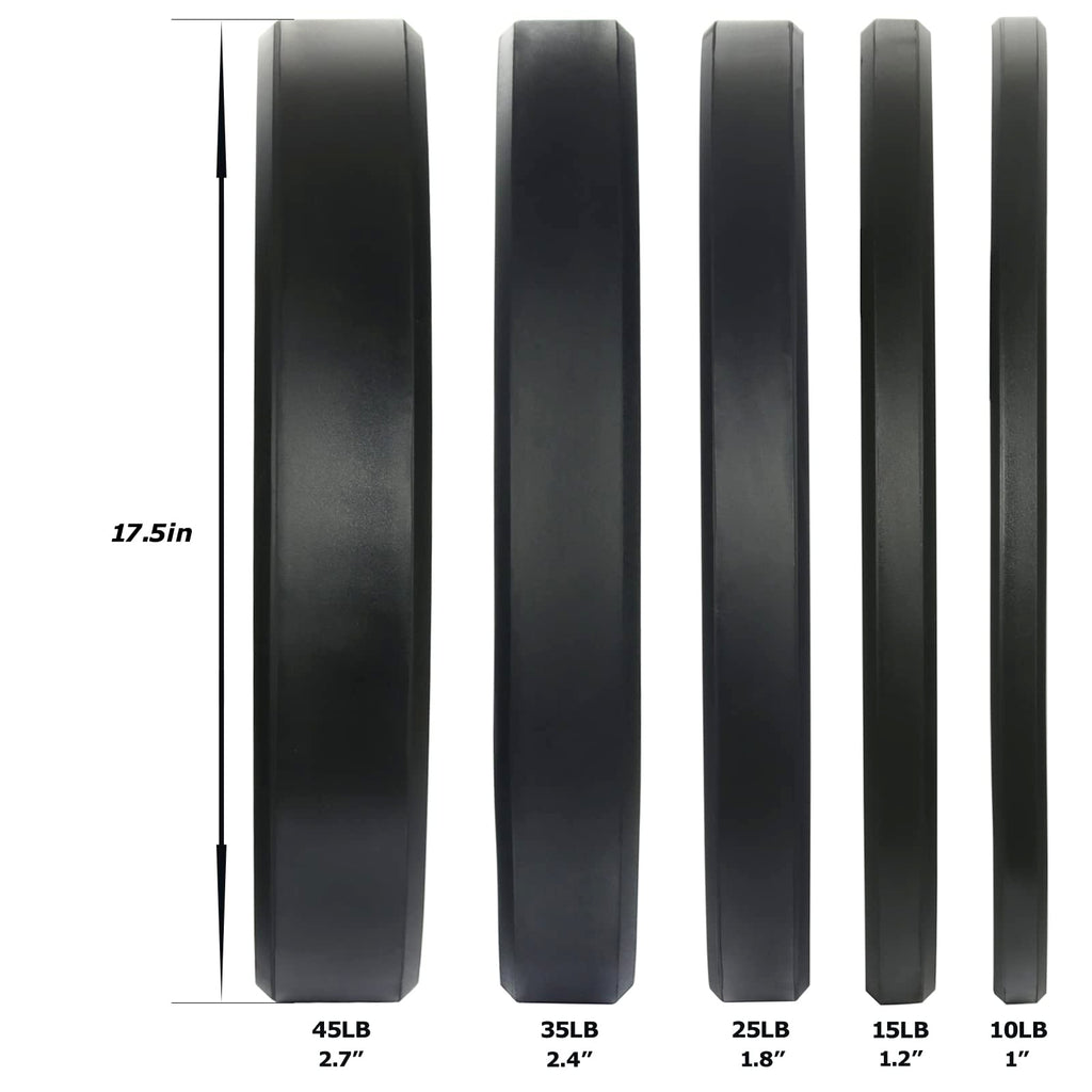 Bumper Plate Olympic Weight Plate Bumper Weight Plate With Steel Insert Strength Training Weight Lifting Plate 260Lb