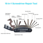 Chumxiny Bicycle Repair Kit, Bike Tire Repair Tool Kit Contains 16-In-1 Tool, 120Psi Mini Bicycle Pump, Bicycle Tire Patch Kit,