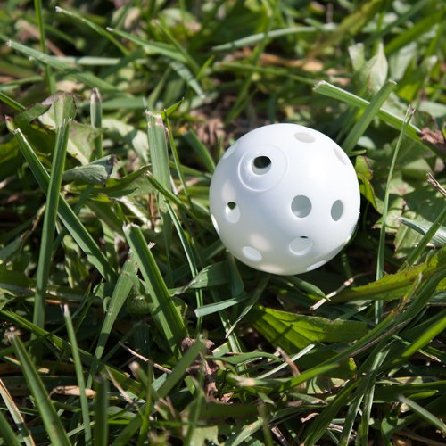 Crown Sporting Goods - 24 Polyurethane White Plastic Golf Balls - Bulk Set Of Golf Balls For Swing Practice, Driving Range