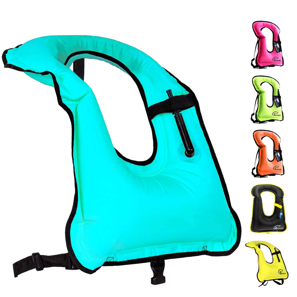 Rrtizan Snorkel Vest, Adults Portable Inflatable Swim Vest Buoyancy Aid Swim Jackets For Men & Women