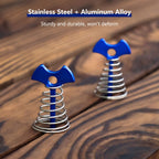 Fishbone Deck Anchor Pegs With Carabiners, Aluminium Deck Tent Stakes With Spring Buckle Aluminium Deck Windproof Tent Stakes Fo
