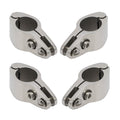 Novelbee 4Pcs Of 316 Stainless Steel Bimini Top Hinge Rail Mount 1''
