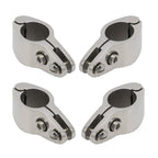 Novelbee 4Pcs Of 316 Stainless Steel Bimini Top Hinge Rail Mount 1''