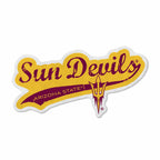 Rico Industries Ncaa Arizona State Sun Devils - Asu Distressed Shape Cut Pennant - Home And Living Room D  Cor - Soft Felt Ez To