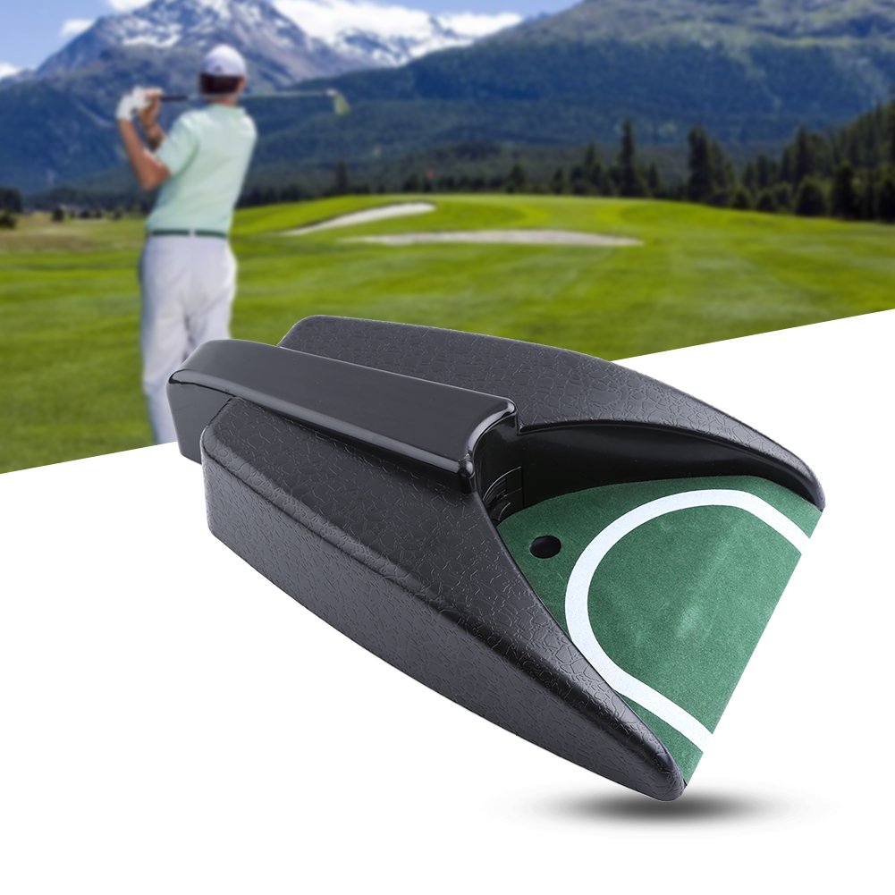 Yosoo Putting Machine With Ball Return, Golf Automatic Putter Cup Indoor Golf Putter Hole Golf Putter Cup Automatic Return Golf