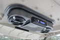 Performance Plus Carts Universal Golf Cart Overhead Radio Console | Carbon Fiber Finish | Compatible with EZGO and Club Car Mode