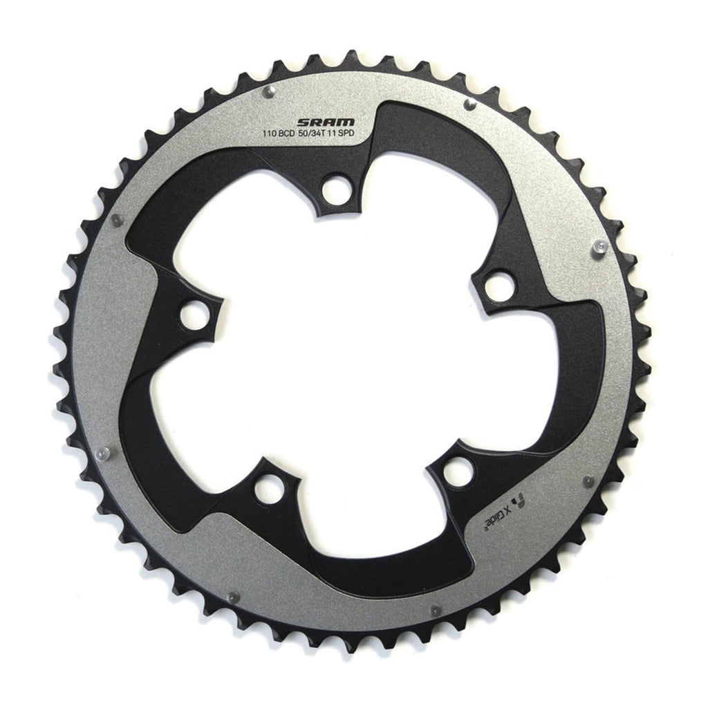Sram Red 22 53T 130Mm Bcd Yaw Chainring Gray For Hidden Or Non-Hidden Bolt Use With 39T