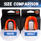 Oral Mart Black/Orange Youth Mouthguard For Kids - Youth Mouthguard For Karate, Flag Football, Martial Arts, Taekwondo, Boxing,