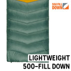Kelty Galactic Down 30 Degree Sleeping Bag, 550 Fill Power Rds Trackable Down, Backpacking And Camping, Zip Together For 2P Slee