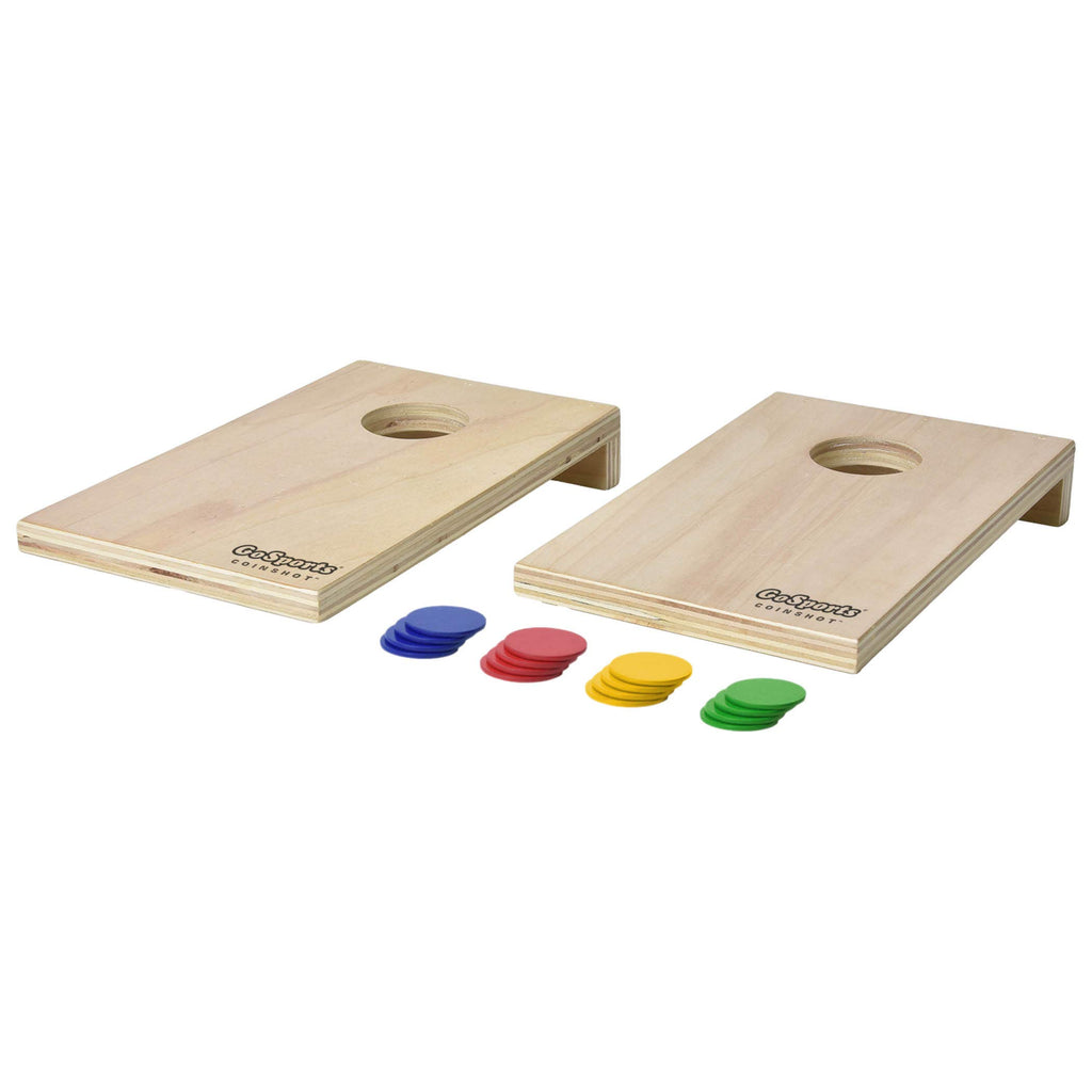 Gosports Coinshot Mini Tabletop Cornhole Game Set - Great Party Game For Travel - For Kids And Adults