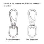 Shonan Stainless Steel Flag Clips For Flagpole Rope- 4 Pack 3.5 Inch Swivel Snap Hook Flag Pole Clips, Diving Clips Spring Hooks