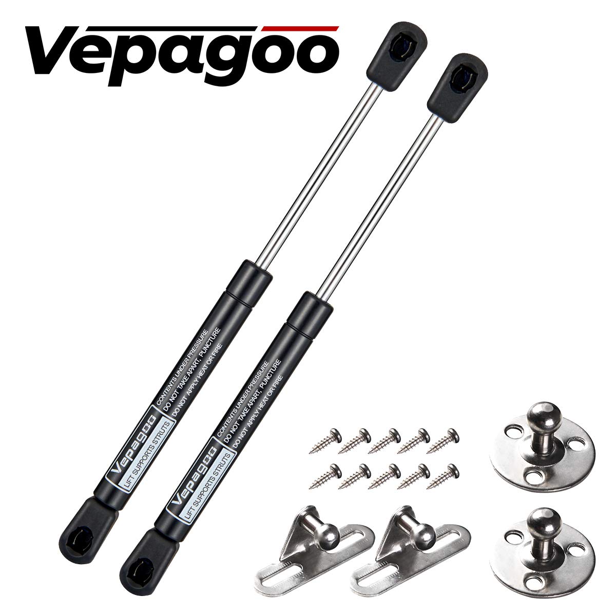 10 Inch 45 Lb200N Gas Shocks Struts Lift For Truck Pickup Tool Box Storage Lid Door,Set Of 2 Vepagoo